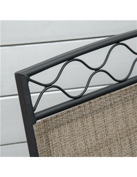 Outsunny Double Outdoor Glider Chair, 2 Seater Patio Rocking Chairs, Swing Bench w/ Tempered Glass Table, Mesh Fabric for Backya - pic 62795 | FastDaddyshop
