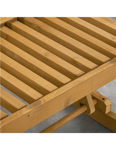 Outsunny Wooden Garden Rocking Bench with Adjustable Backrests, 2-Seater Rustic Rocking Chair Loveseat with Slatted Seat and Arm - pic 62812 | FastDaddyshop