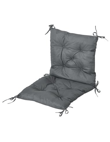 Outsunny Set of 2 Outdoor Seat Cushions 50W x 98L x 8Dcm Comfortable Seat Pad with Backrest for Sunbeds, Rocking Chairs, Lounger