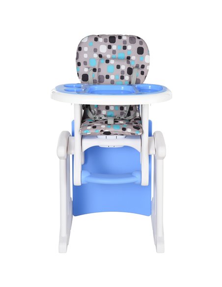 HOMCOM HDPE 3-in-1 Baby Booster High Chair Blue - pic 6291 | FastDaddyshop