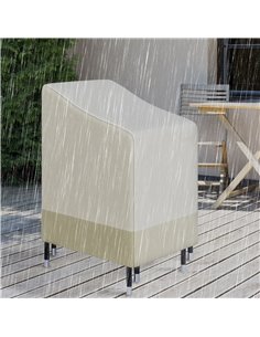 Outsunny Waterproof Cover for Wicker Chairs, Rattan Seat, Beige 84B-233V01 2