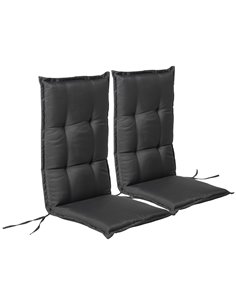 Outsunny Outdoor Garden Chair Seat Pads, Replacement Cushion, Grey 84B-390V70GY