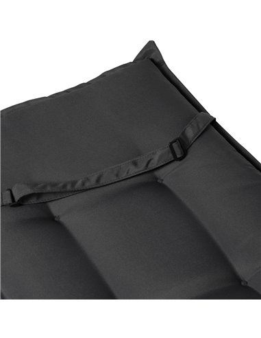 Outsunny Outdoor Garden Chair Seat Pads, High Back Design, Durable Polyester Replacement Cushion, Grey 84B-390V70GY