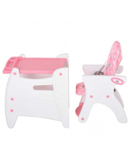 Homcom HDPE 3-in-1 Baby Booster HighChair Pink - pic 6310 | FastDaddyshop