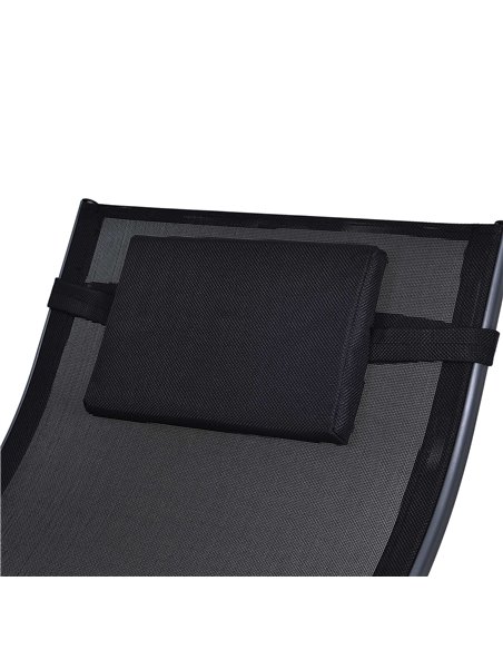 Outsunny Texteline Rocking Lounge Chair Zero Gravity Rocker Patio Adjustable Garden Outdoor Recliner Seat w/ Pillow, Footrest -  - pic 63100 | FastDaddyshop