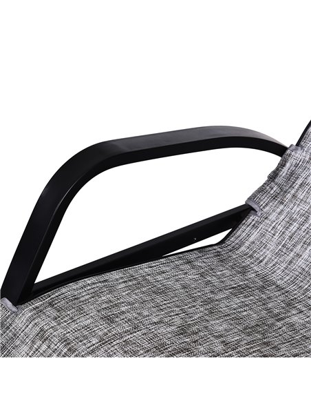 Outsunny Texteline Rocking Lounge Chair Zero Gravity Rocker Patio Adjustable Garden Outdoor Recliner Seat w/ Pillow, Footrest -  - pic 63110 | FastDaddyshop