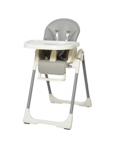 Homcom Foldable Baby PU High Chair Grey