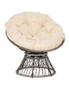 Outsunny 360° Swivel Rattan Chair Outdoor Wicker Chairs w/ Padded Cushion 867-021V70