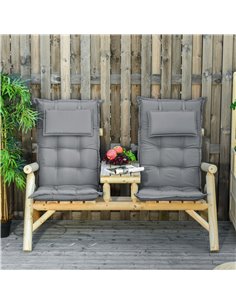 Outsunny Set of 2 Outdoor Chair Cushions for Indoor-Outdoor Use, Dark Grey 84B-520V70 2