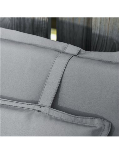 Outsunny Set of 2 Outdoor Chair Cushions, High Back Padded Patio Chair with Pillow for Indoor and Outdoor Use,20L x 50W x 9D cm 