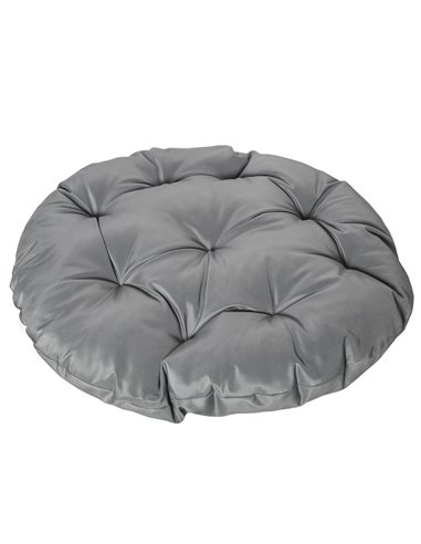 Outsunny 360° Swivel Rattan Papasan Moon Bowl Chair Round Lounge Garden Wicker Basket Seat with Padded Cushion Oversized for Out