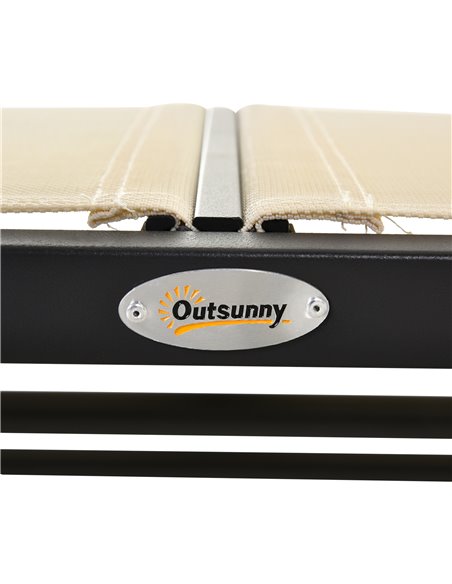 Outsunny 2-Person Outdoor Glider Bench Patio Double Swing Gliding Chair Loveseat w/Power Coated Steel Frame for Backyard Garden  - pic 63424 | FastDaddyshop