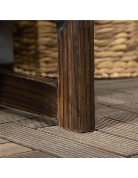 Outsunny Outdoor Wooden Garden Bench, Patio Loveseat Chair with Slatted Backrest and Smooth Armrests for Two People, for Yard La - pic 63452 | FastDaddyshop