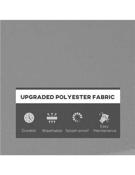 Outsunny Garden Seat Cushion Pads for Rattan Chairs, 3 Piece Patio Furniture Cushions, Dark Grey 84B-865V70CG - pic 63475 | FastDaddyshop