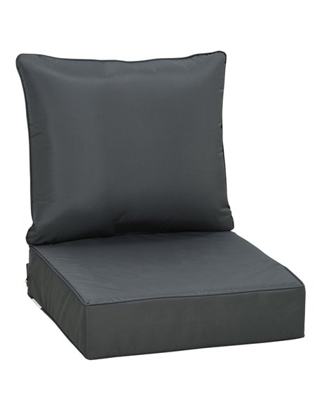 Outsunny Outdoor Seat Cushion with Back, Dark Grey 84B-941V71CG - pic 63516 | FastDaddyshop