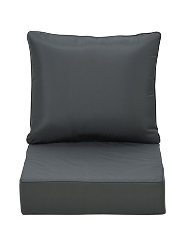 Outsunny Outdoor Seat Cushion W/ Back Patio Deep Seating Chair Replacement Cushion 84B-941V71CG