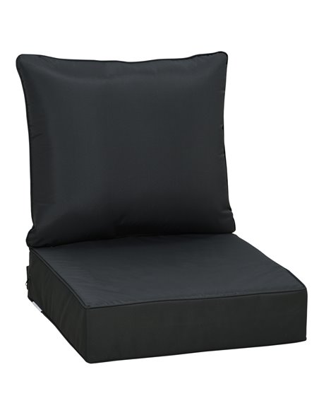 Outsunny Patio Chair Cushion Set, Deep Seating Replacement Cushions for Outdoor Furniture, Comfortable 84B-941V71BK - pic 63525 | FastDaddyshop