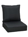 Outsunny Patio Chair Cushion Set, Deep Seating Replacement Cushions for Outdoor Furniture, Comfortable 84B-941V71BK