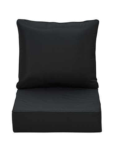 Outsunny Patio Chair Cushion Set, Deep Seating Replacement Cushions for Outdoor Furniture, Comfortable 84B-941V71BK