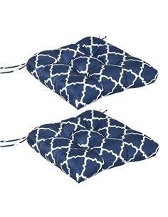 Outsunny Garden Chair Cushions, Set of 2, Blue 84G-165V00MX