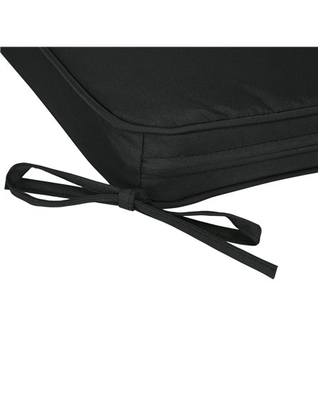 Outsunny Garden Chair Cushions, Set of 6, Dining Seat Pads with Straps, Removable for Indoor/Outdoor Use, Black 84B-307V70BK - pic 63559 | FastDaddyshop