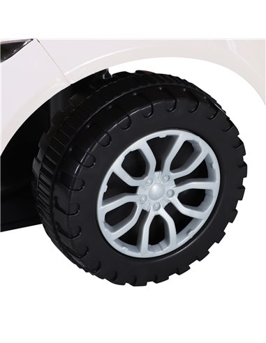HOMCOM 3-in-1 Ride On Car Foot To Floor Slider Toddler w/ Horn Steering Wheel NO POWER Manual Under Seat Storage Safe Design Whi
