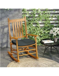 Outsunny Chair Cushions, Set of 6, Comfortable Seat Pads for Garden Chairs, 42Lx42Wx5T cm, Grey 84B-307V70GY 2