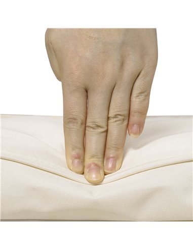 Outsunny Pair of Garden Chair Cushions with Ties, 45 x 45 cm, Replacement Pads for Patio Furniture, Cream White 84B-428V71CW