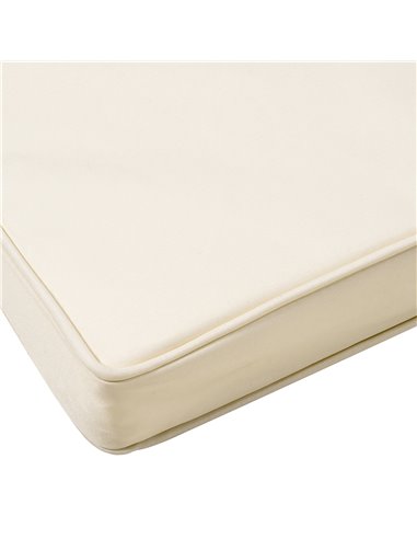 Outsunny Pair of Garden Chair Cushions with Ties, 45 x 45 cm, Replacement Pads for Patio Furniture, Cream White 84B-428V71CW