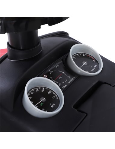 HOMCOM 3-in-1 Ride On Car Foot To Floor Slider Toddler w/ Horn Steering Wheel NO POWER Manual Under Seat Storage Safe Design Red