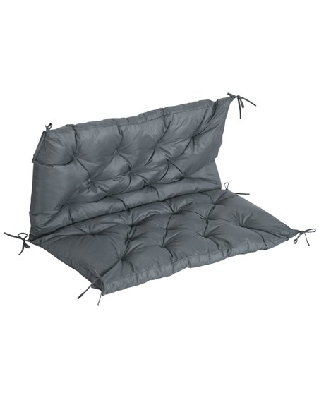 Outsunny 2 Seater Bench Cushion, 98 x 100 cm, Dark Grey 84B-137V71CG - pic 63669 | FastDaddyshop