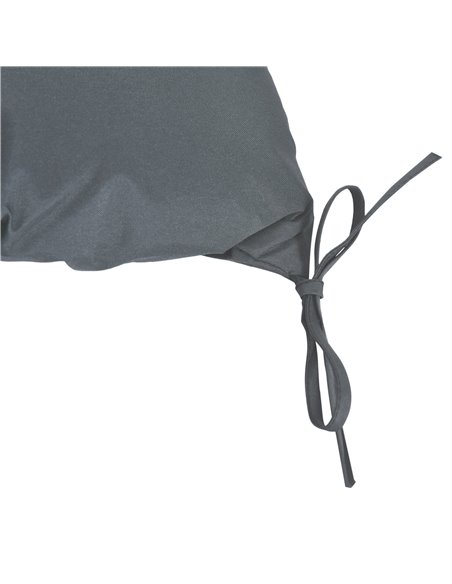 Outsunny 2 Seater Bench Cushion, Garden Chair Cushion with Back and Ties for Indoor and Outdoor Use, 98 x 100 cm, Dark Grey 84B- - pic 63677 | FastDaddyshop