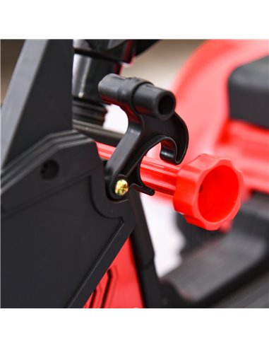 HOMCOM Kids Controllable Excavator Plastic Ride On Pedal Truck Red/Yellow