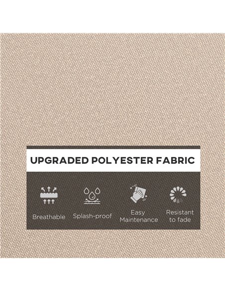 Outsunny Replacement Cushion Set for Patio Chair, Indoor Outdoor Back and Seat Pillow, Beige 84G-236V70BG - pic 63735 | FastDaddyshop