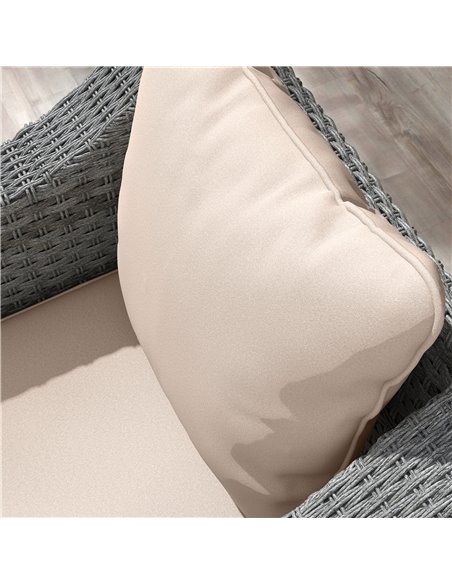 Outsunny Replacement Cushion Set for Patio Chair, Indoor Outdoor Back and Seat Pillow, Beige 84G-236V70BG - pic 63739 | FastDaddyshop