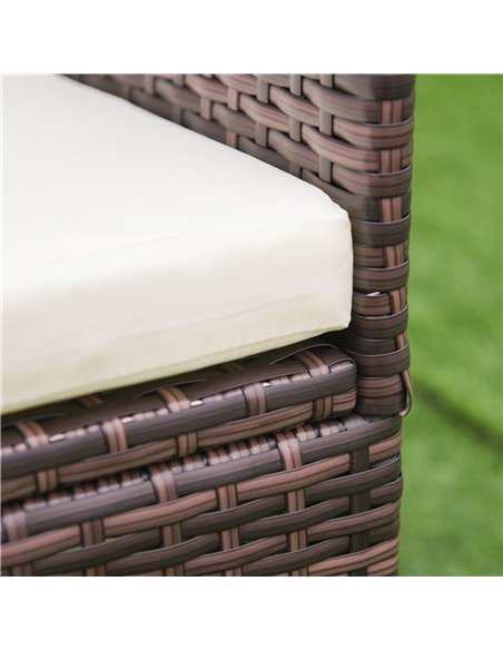 Outsunny 4 PC Rattan Chair Set, Patio Sofa Chairs Set, Cushioned Outdoor Rattan Furniture 861-004V72BN - pic 63776 | FastDaddyshop