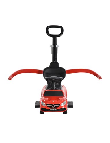 HOMCOM Toddlers Push Along Car Licensed PP Mercedes-Benz Ride On Stroller Red