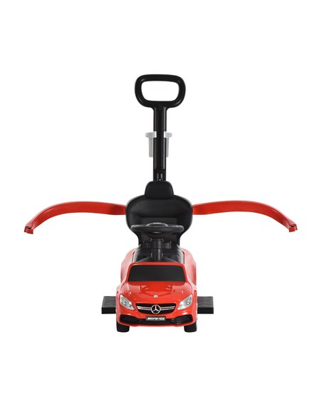 HOMCOM Toddlers Push Along Car Licensed PP Mercedes-Benz Ride On Stroller Red - pic 6381 | FastDaddyshop