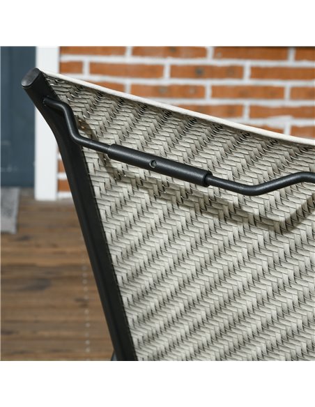 Outsunny Rattan Outdoor Chairs, Stackable Set of 4 with Armrests and Backrest for Patio, Garden, Mixed Grey 861-073V00GG - pic 63829 | FastDaddyshop