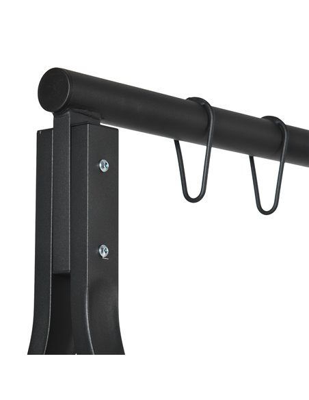 Outsunny Metal Porch Swing Stand, Heavy Duty Swing Frame, Hanging Chair Stand Only, 240kg Weight Capacity for Garden, Patio, Law - pic 63863 | FastDaddyshop
