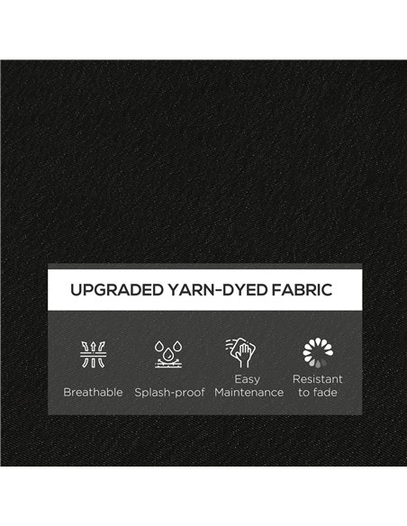 Outsunny Patio Chair Cushion Set, 4-Piece Seat Cushions with Ties, Replacement Pillows for Indoor Outdoor Use, Black 84G-194V70B - pic 63879 | FastDaddyshop