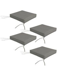Outsunny Replacement 4-Piece Chair Cushions Set, Charcoal Grey 84G-194V70CG