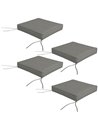 Outsunny Replacement 4-Piece Chair Cushions Set, Charcoal Grey 84G-194V70CG