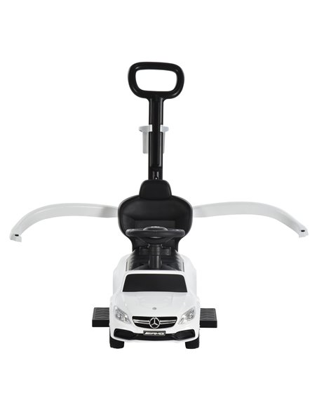 HOMCOM Toddlers Push Along Car Licensed PP Mercedes-Benz Ride On Stroller White - pic 6389 | FastDaddyshop