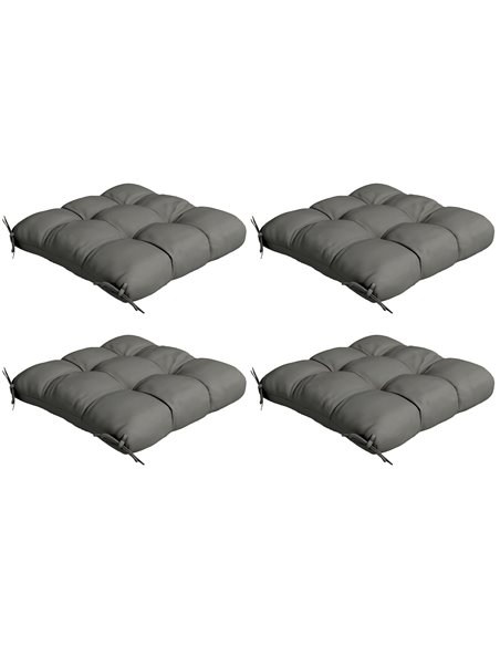 Outsunny 4-Piece Seat Cushion Pillows Replacement, Charcoal Grey 84G-190V70CG - pic 63903 | FastDaddyshop