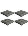 Outsunny 4-Piece Seat Cushion Pillows Replacement, Charcoal Grey 84G-190V70CG