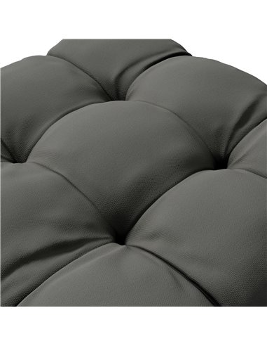 Outsunny 4-Piece Seat Cushion Pillows Replacement, Patio Chair Cushions Set with Ties for Indoor Outdoor, Charcoal Grey 84G-190V