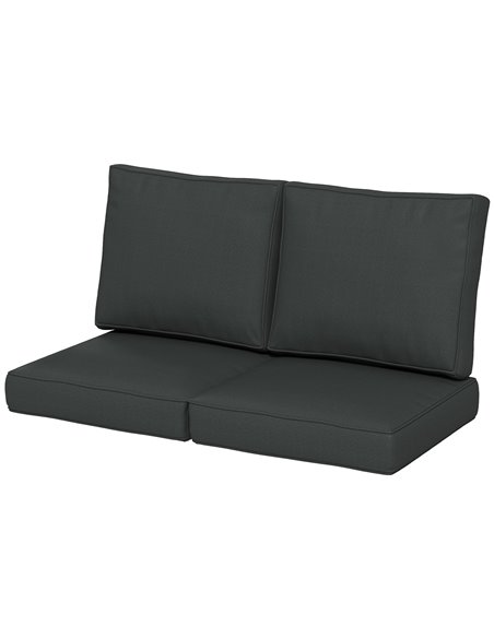 Outsunny Replacement Cushion Set for Patio Chairs, 3-Piece Back and Seat Pillows, Indoor Outdoor Use, Charcoal Grey 84G-396V70CG - pic 63912 | FastDaddyshop