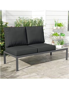 Outsunny Replacement Cushion Set for Patio Chairs, 3-Piece Back and Seat Pillows, Indoor Outdoor Use, Charcoal Grey 84G-396V70CG 2