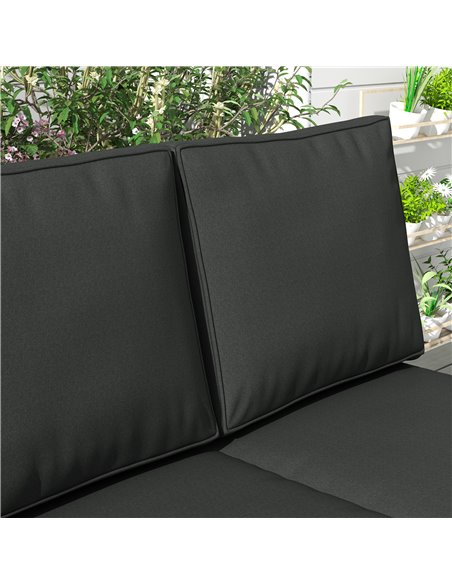 Outsunny Replacement Cushion Set for Patio Chairs, 3-Piece Back and Seat Pillows, Indoor Outdoor Use, Charcoal Grey 84G-396V70CG - pic 63918 | FastDaddyshop